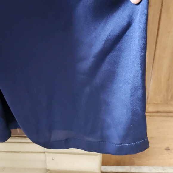 PEDAL & PUP Elegant Navy Blue Satiny Jumpsuit SIZE M - Picture 11 of 14